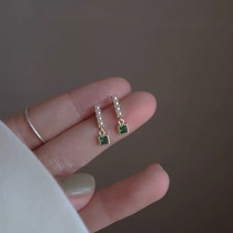 "A.D" good thing recommendation ~ Mini Pearl emerald earrings Light luxury premium earrings