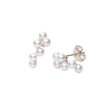 The first half of the Tang Jing fashion casual small grape pearl earrings