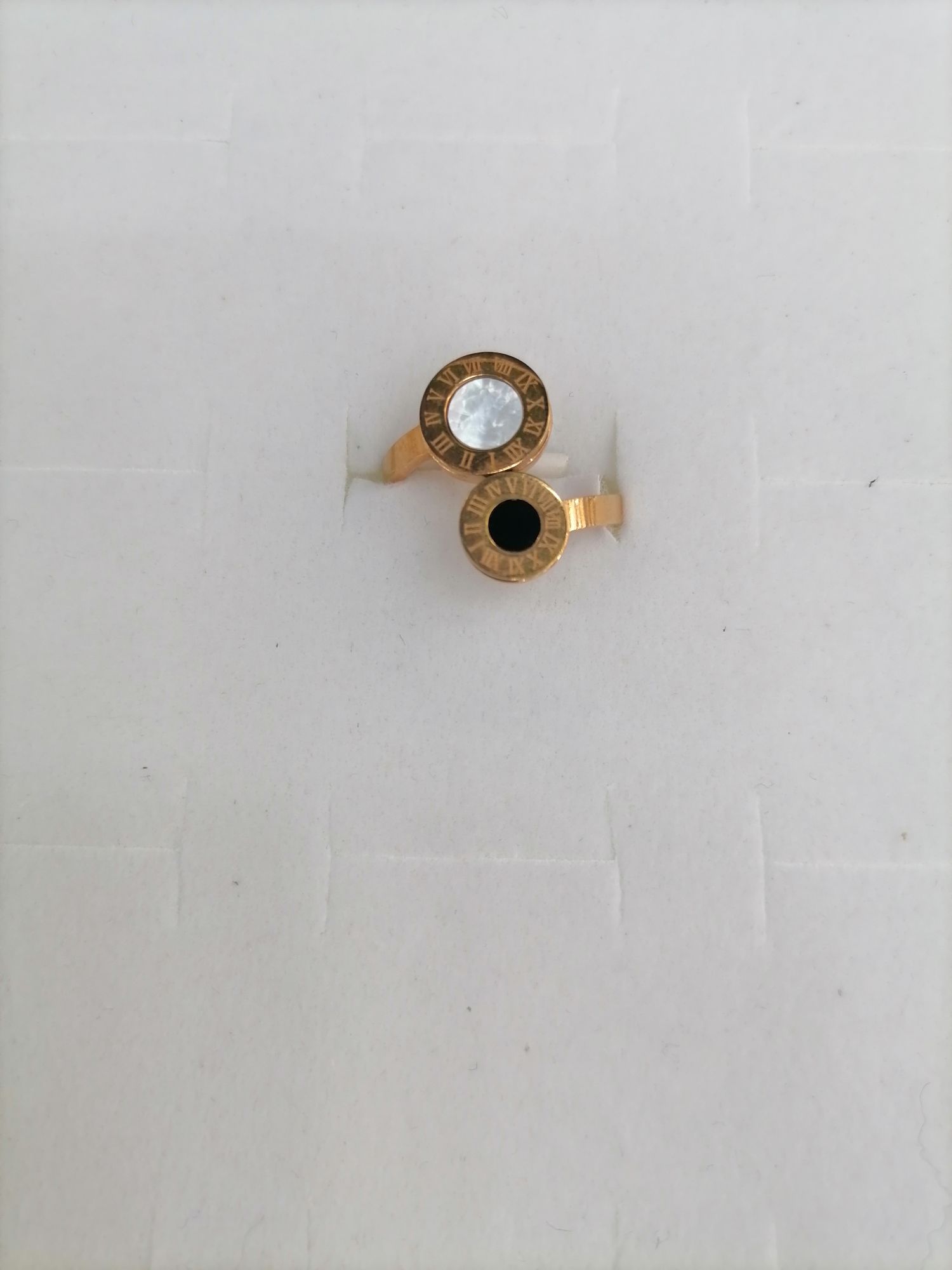 Titanium steel rose Gold Vintage clock 3 rings