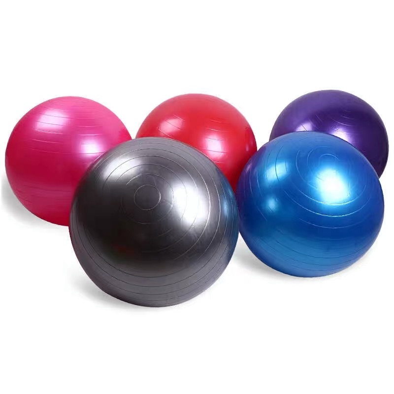 Smooth Yoga Ball Massage Yoga Ball Frosting Foam Yoga Ball Fitness Explosion-Proof Adult Fitness Yoga Pilates Baby Sense Training Ball