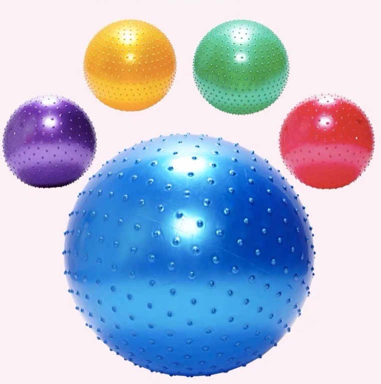 Smooth Yoga Ball Massage Yoga Ball Frosting Foam Yoga Ball Fitness Explosion-Proof Adult Fitness Yoga Pilates Baby Sense Training Ball details Picture