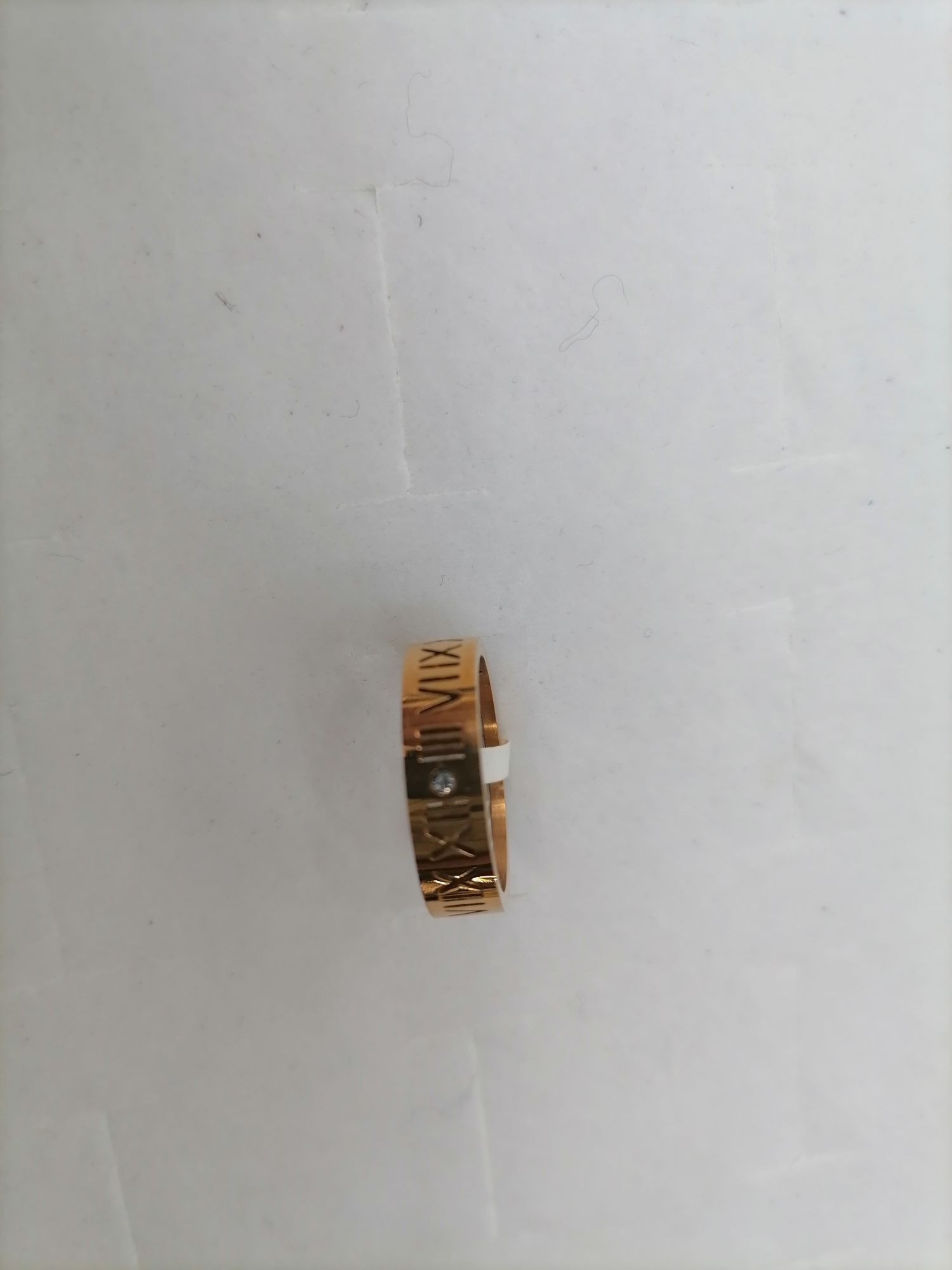Titanium steel gold vintage clock with diamond double-sided wear ring