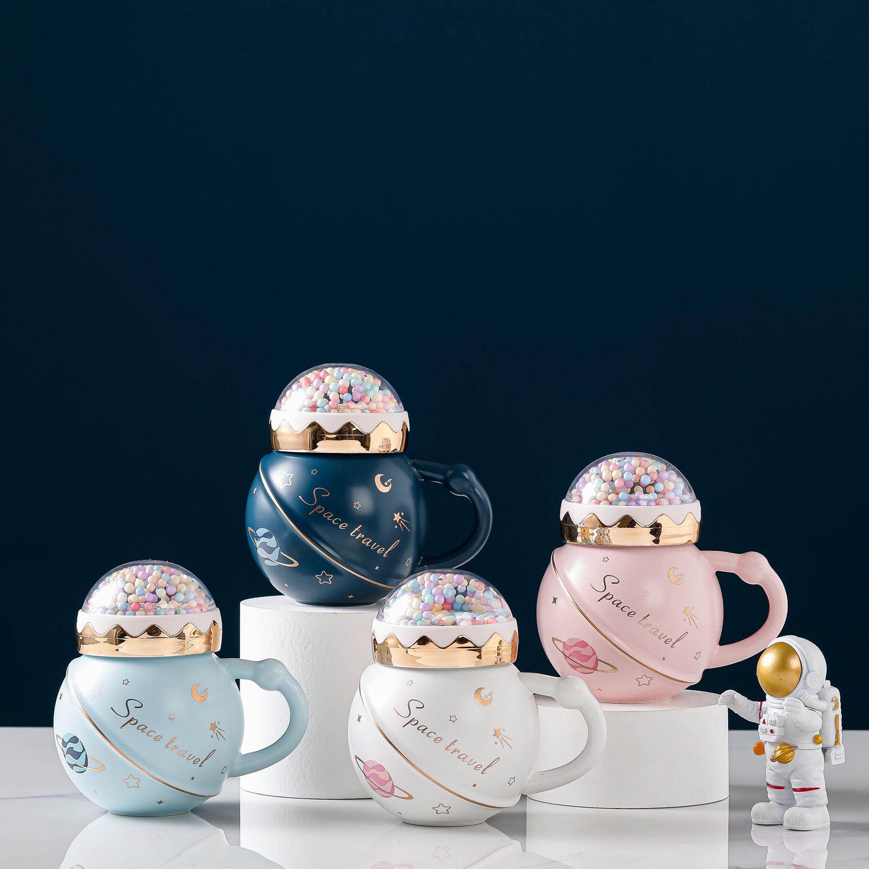 Explore The Planet Series Ceramic Cup Visual Landscape Cover 450Ml