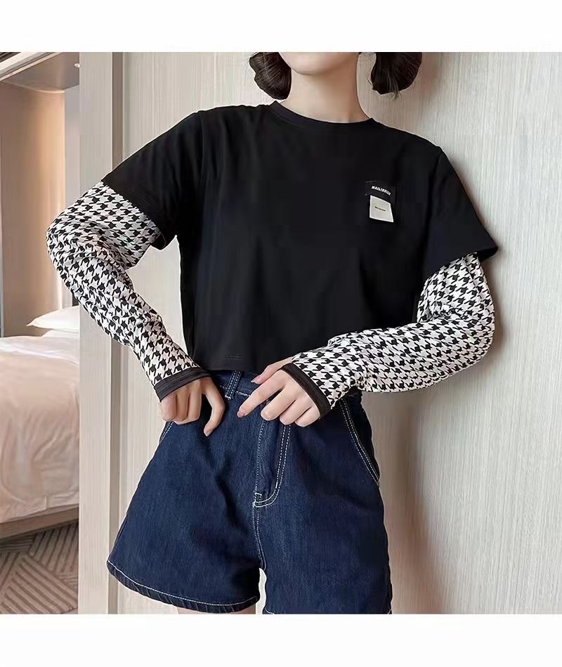 2022 Summer Sun Ice Silk Lantern Sleeve