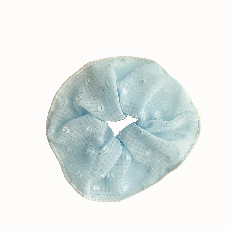 Spring Summer Cream French Retro Large Ring Simple Girl Fat Sausage Scrunchie 2023 Network Red Cute Hair Cord Hair Accessories Item Picture