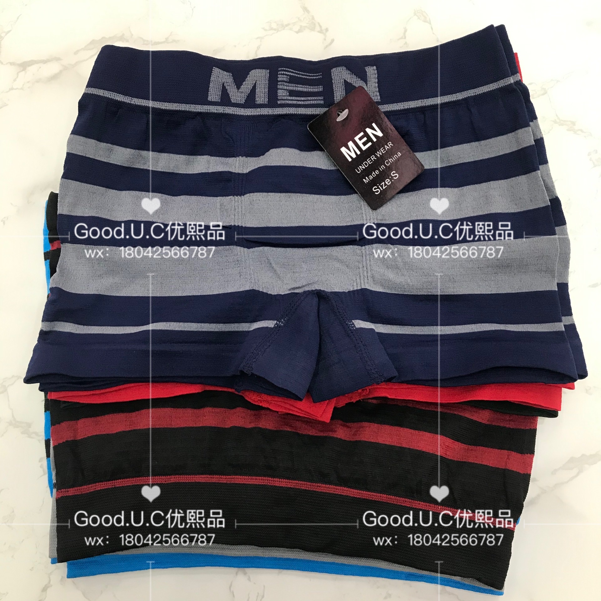 Foreign trade underwear seamless underwear men's boxers seamless boxers men's underwear seamless underwear export trade selling Africa South America factory direct sales thumbnail