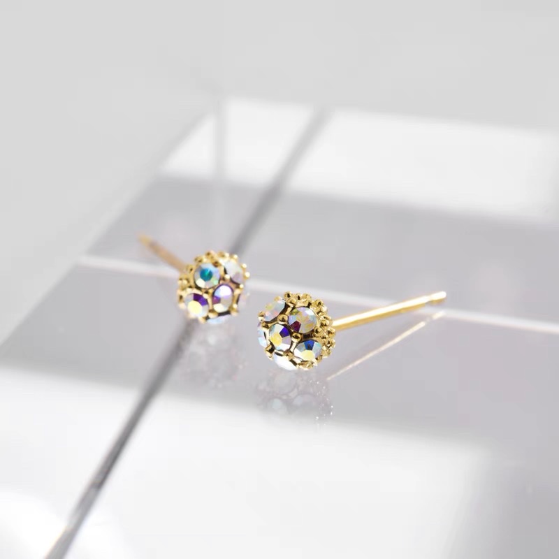 Nourishing ear piercings new temperament shine delicate sleep without removing earrings women