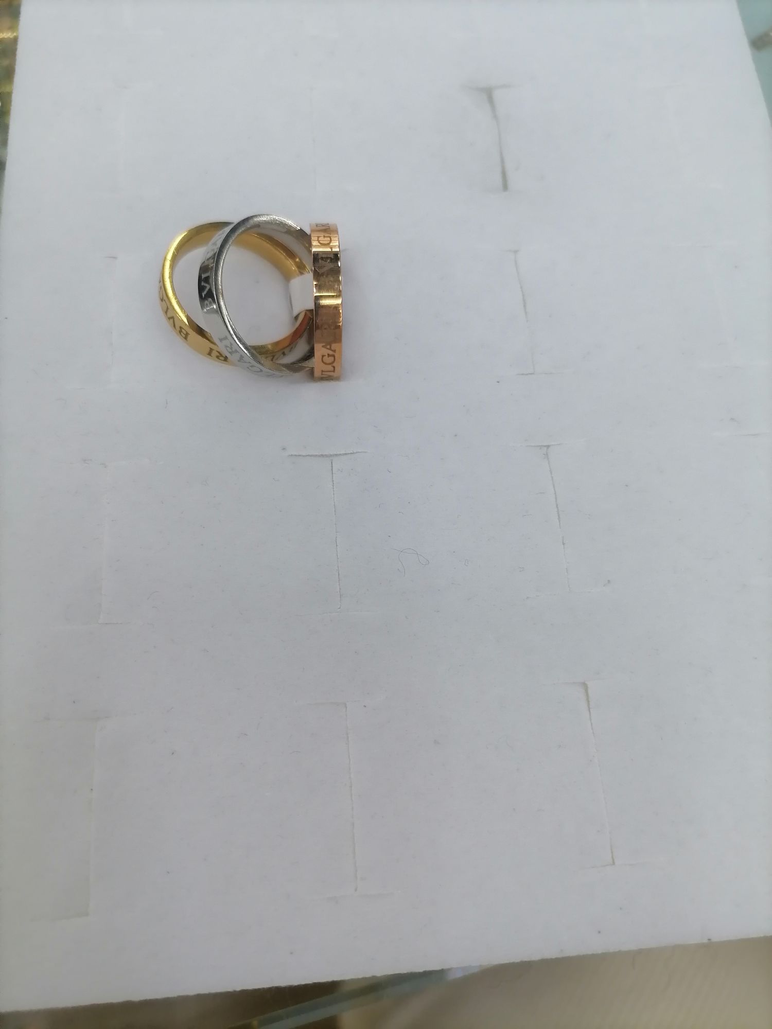 Titanium steel BVLGARi engraved ring, available in 3 colors thumbnail