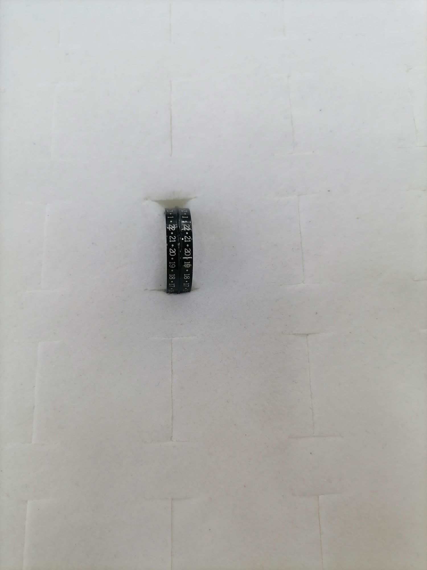 Titanium steel digital clock in the convex ring