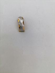 Titanium steel with gold accent ◇ ring