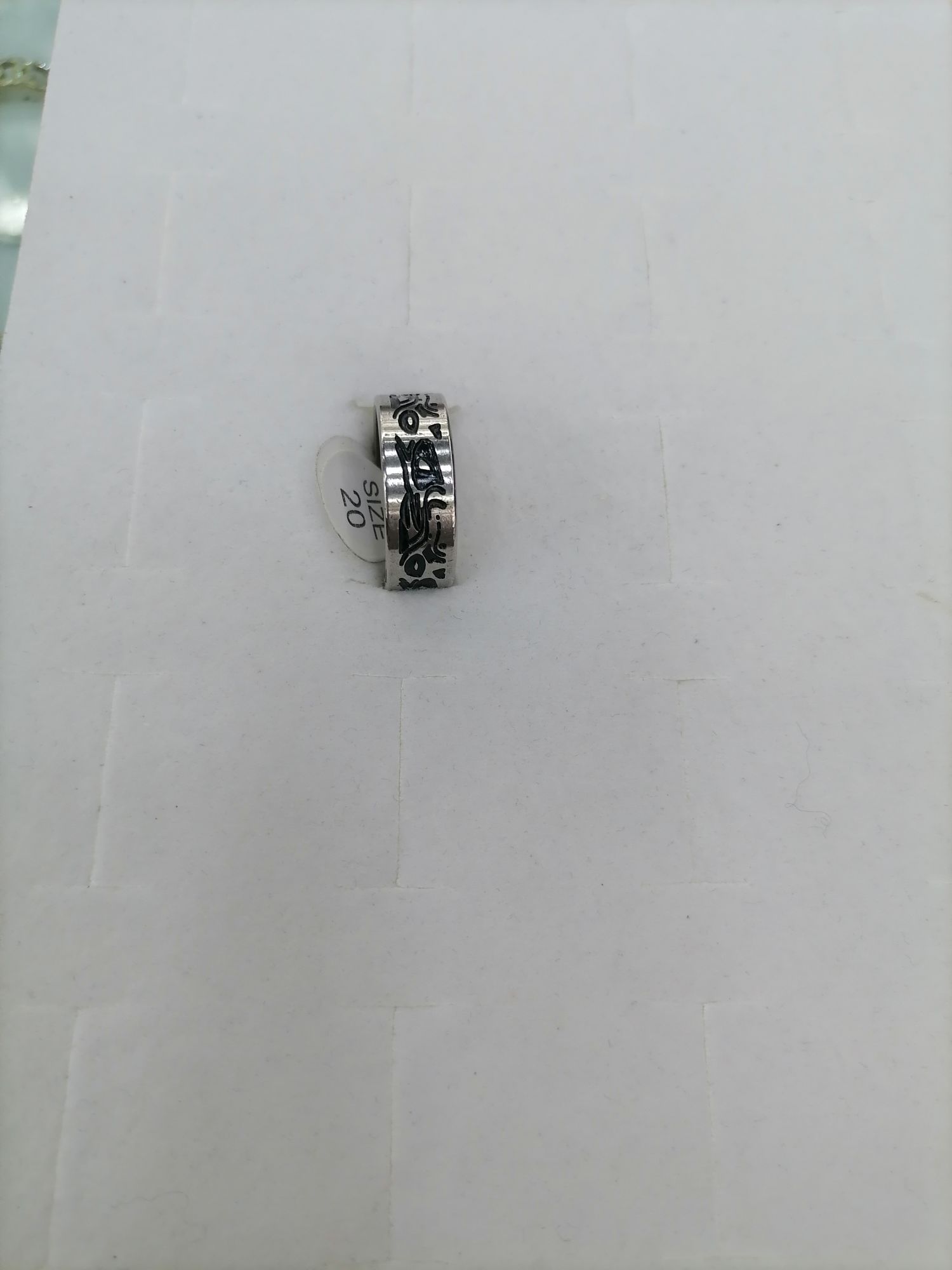 Titanium steel silver dripping oil Holi ring