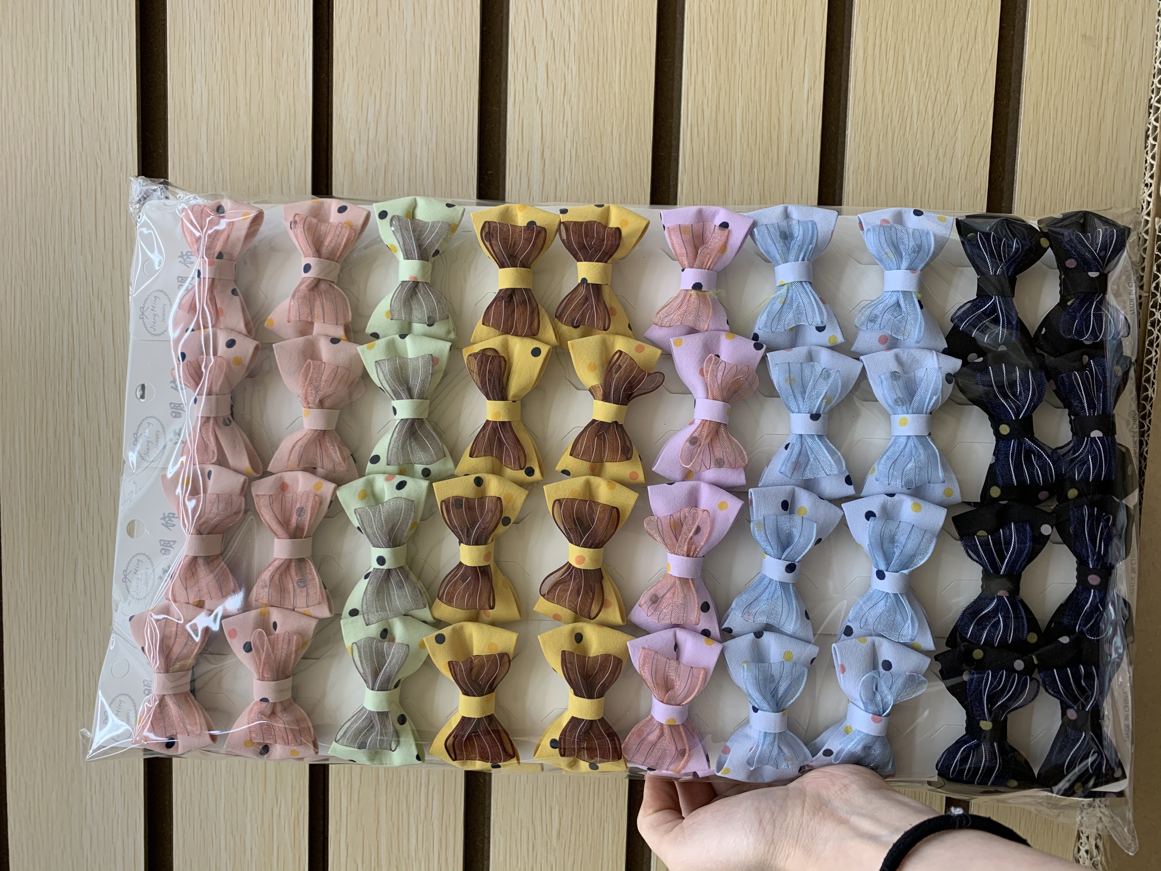Korean fabric delicate bow hair clip top edge clip bangs clip 202205027035 thumbnail
