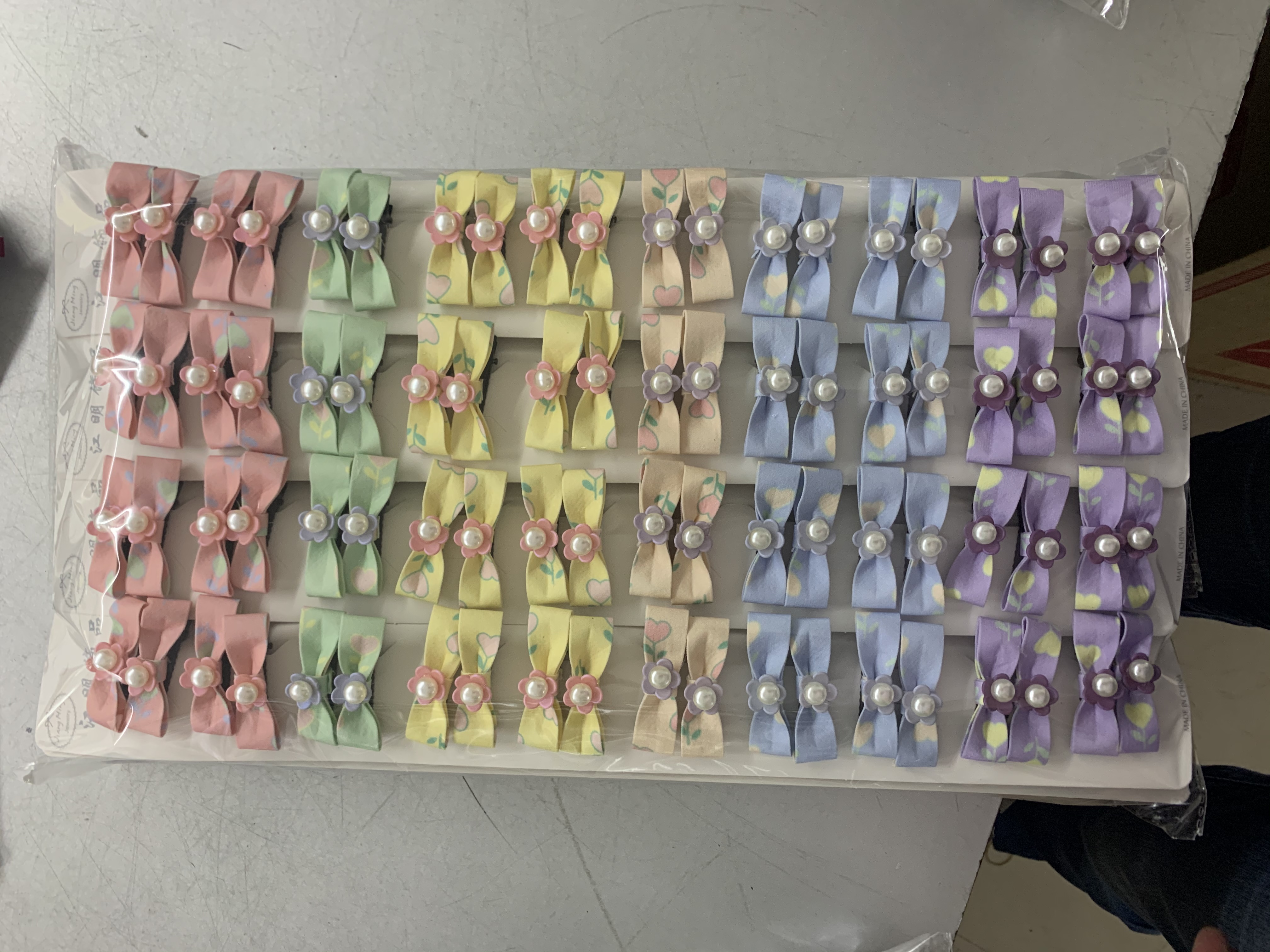 Korean fabric delicate bow hair clip top edge clip bangs clip 202205028023 thumbnail