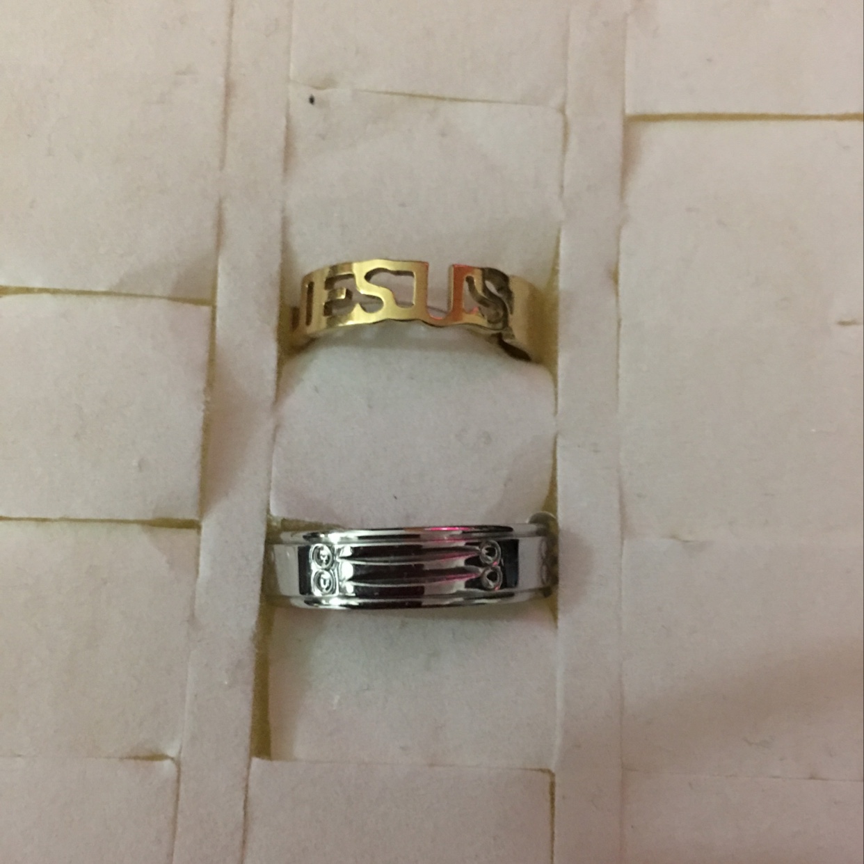 Cheng Jie jewelry stainless steel overall ring using manual batch design