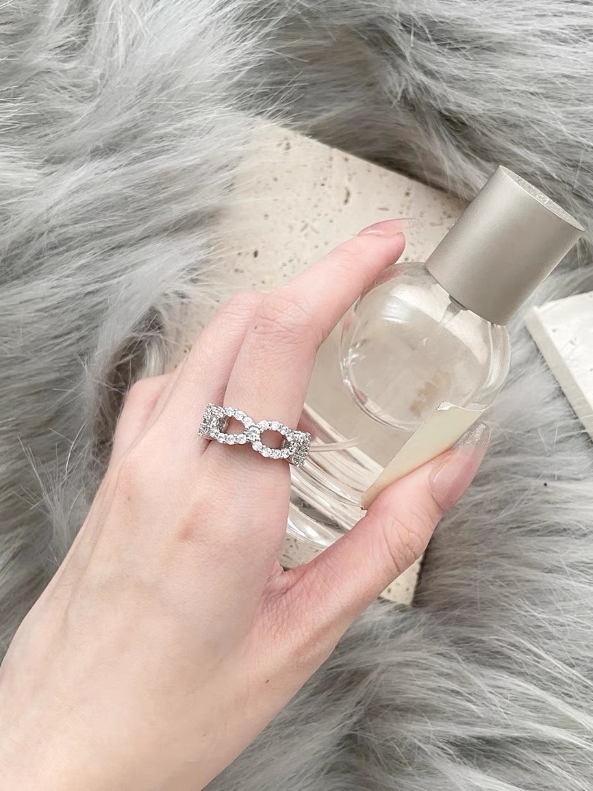 22 Zircon ring Women's simple ring, unique design sense, niche Korean Fairy piano - Only -2014 details Picture