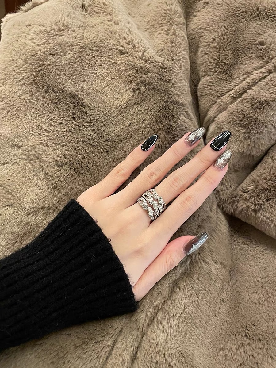 14 Zircon ring Women's simple ring, unique design sense, Niche Korean Fairy piano Only -2023 Specification image