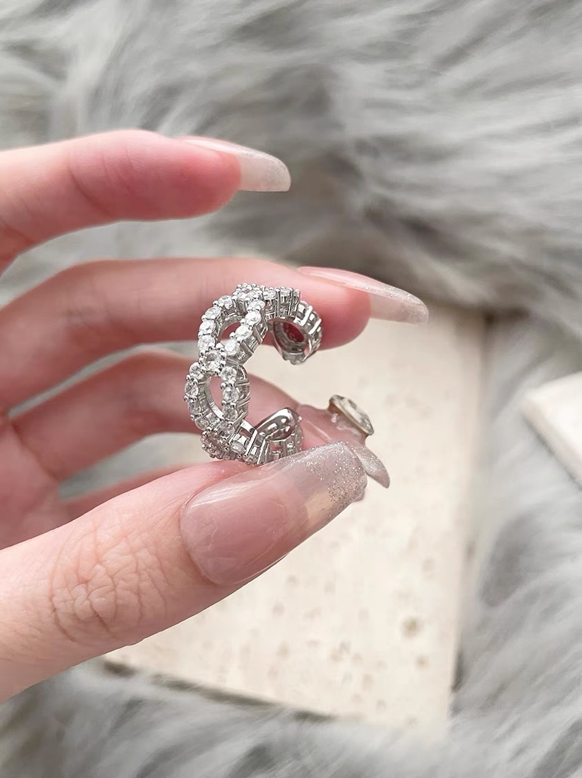 22 Zircon ring Women's simple ring, unique design sense, niche Korean Fairy piano - Only -2014 Specification image