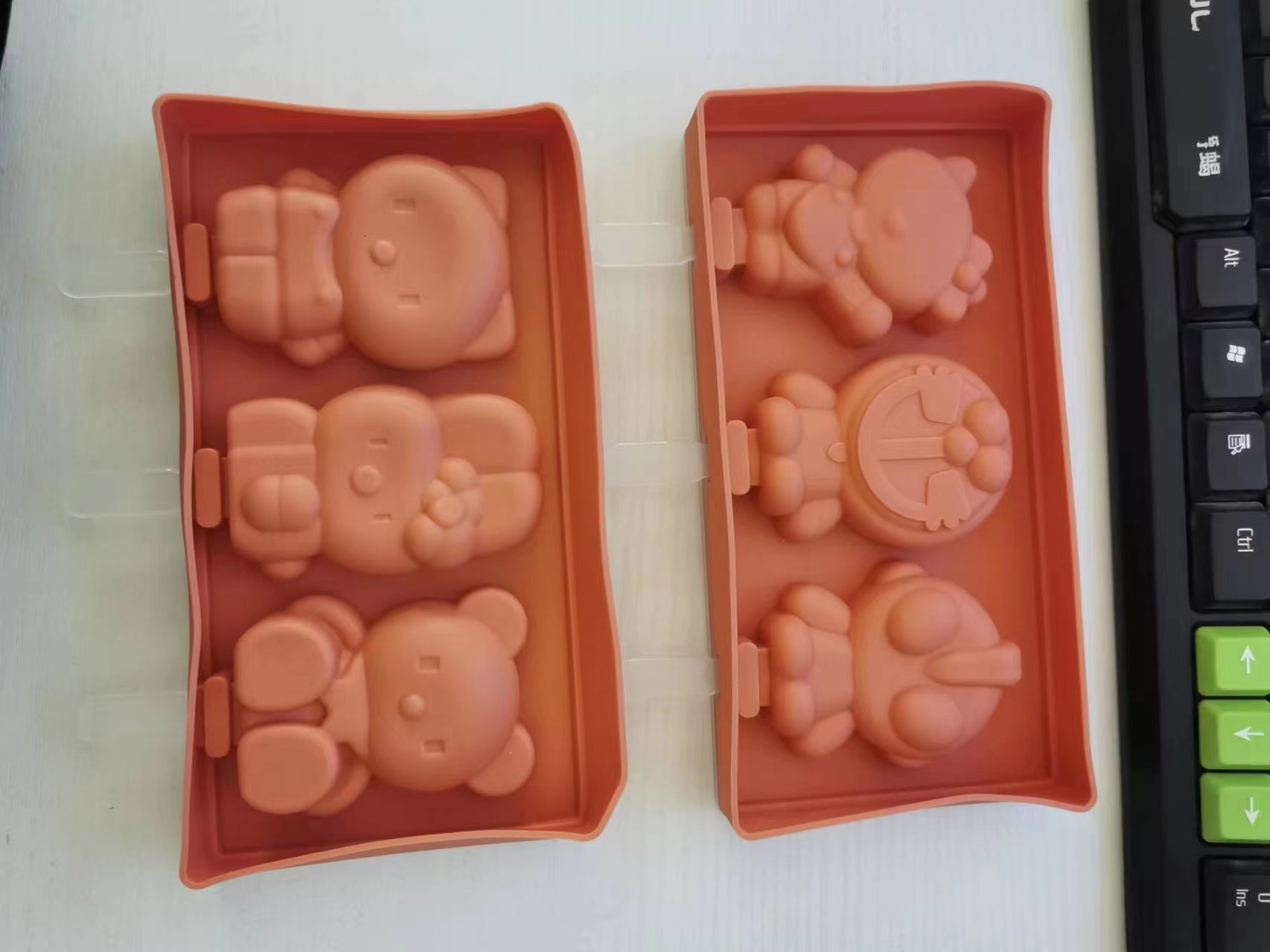 Cartoon Popsicle ice cube with different shapes full figure