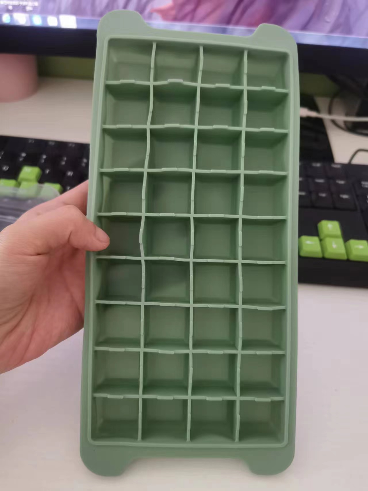 Doggy square Popsicle ice cube Specification drawing