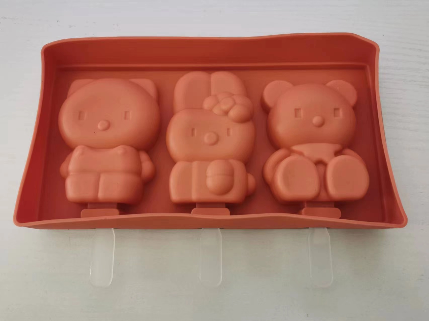 Cartoon Popsicle ice cube with different shapes details Picture