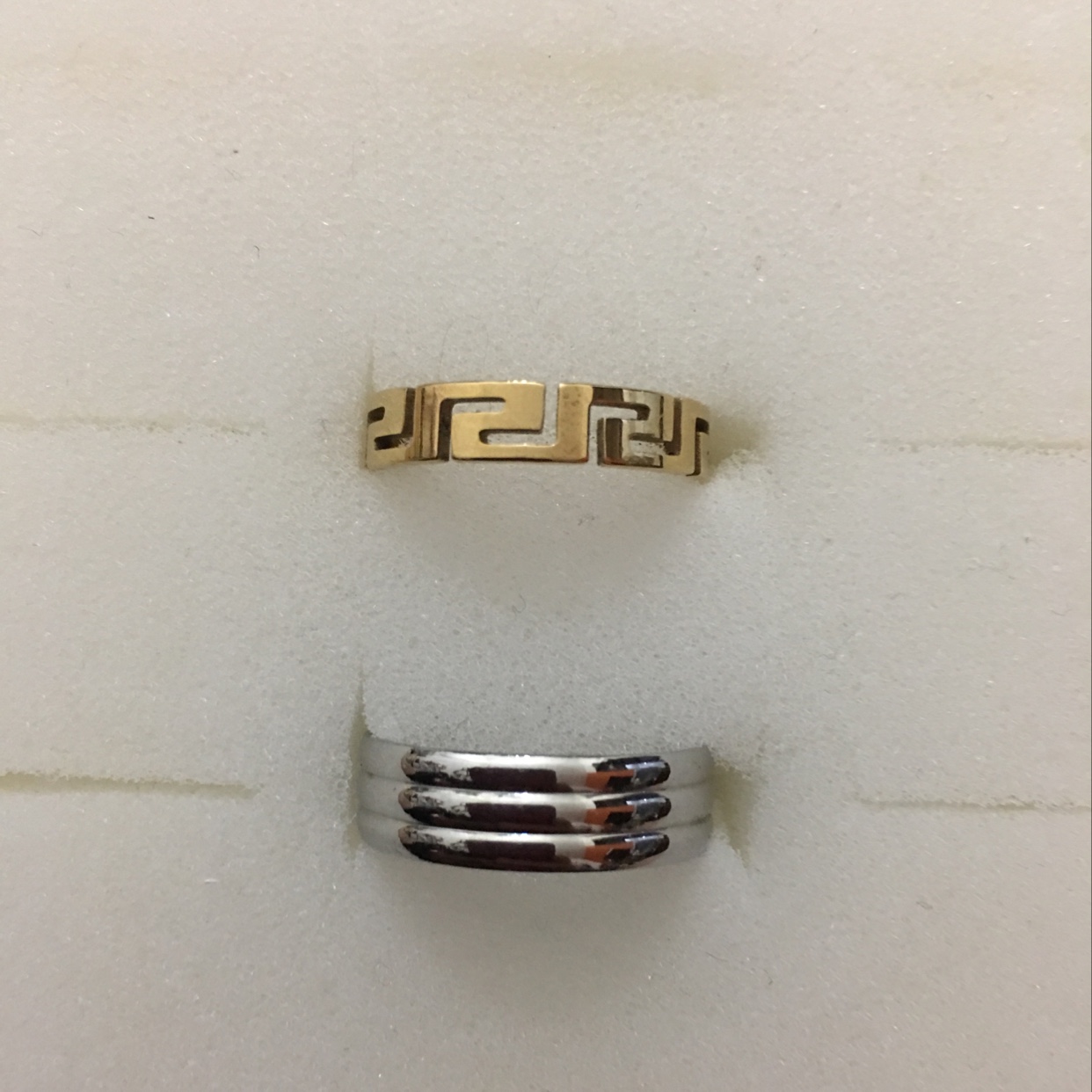 Stainless steel mixed ring style is very high grade very atmosphere clean jewelry