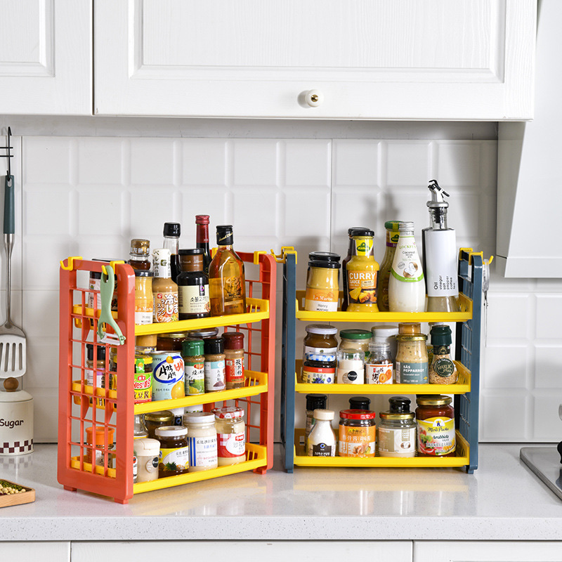 Table top three level shelving