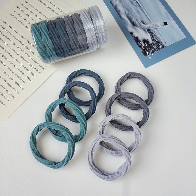 High Elastic Band Women's Hair Tie Without Hair Damage Thick Adult Scrunchie Canned Seamless Hair Cord Simple Headwear Specification drawing