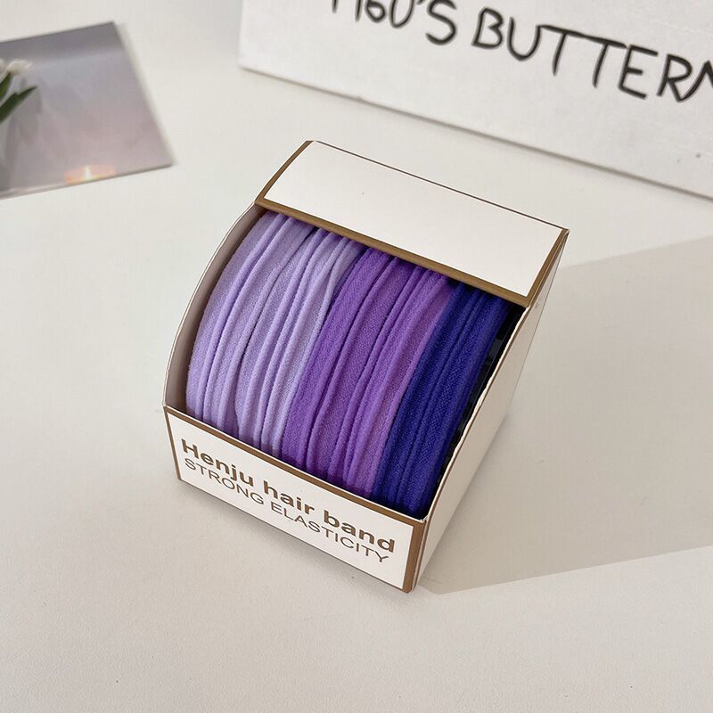 High Profile Level Gradient Scrunchie Japanese Hair Tie Does Not Hurt Hair Elastic Band Tight Ins Wind Tie Academy Wind High Bounce undefined