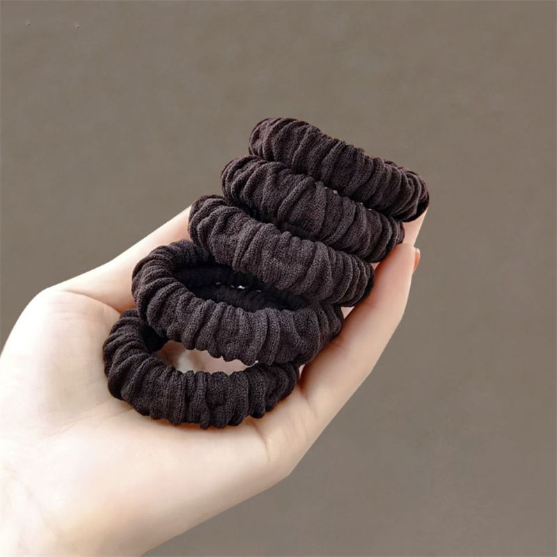 High Elastic Durable Cute Ball Hair Circle Headdress Women Simple Hair Does Not Hurt Hair Tie Hair Band Temperament Headstring Jewelry undefined