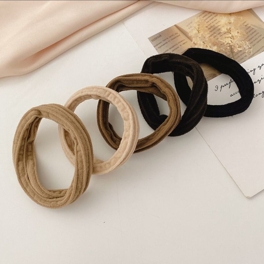 Traceless Head Rope 2021 New Hair Circle Hair Rope Rubber Band Female Tie Hair Does Not Cut Hair Does Not Hurt Children Bun Head undefined