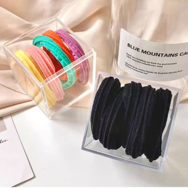 Traceless Head Rope 2021 New Hair Circle Hair Rope Rubber Band Female Tie Hair Does Not Cut Hair Does Not Hurt Children Bun Head Specification drawing
