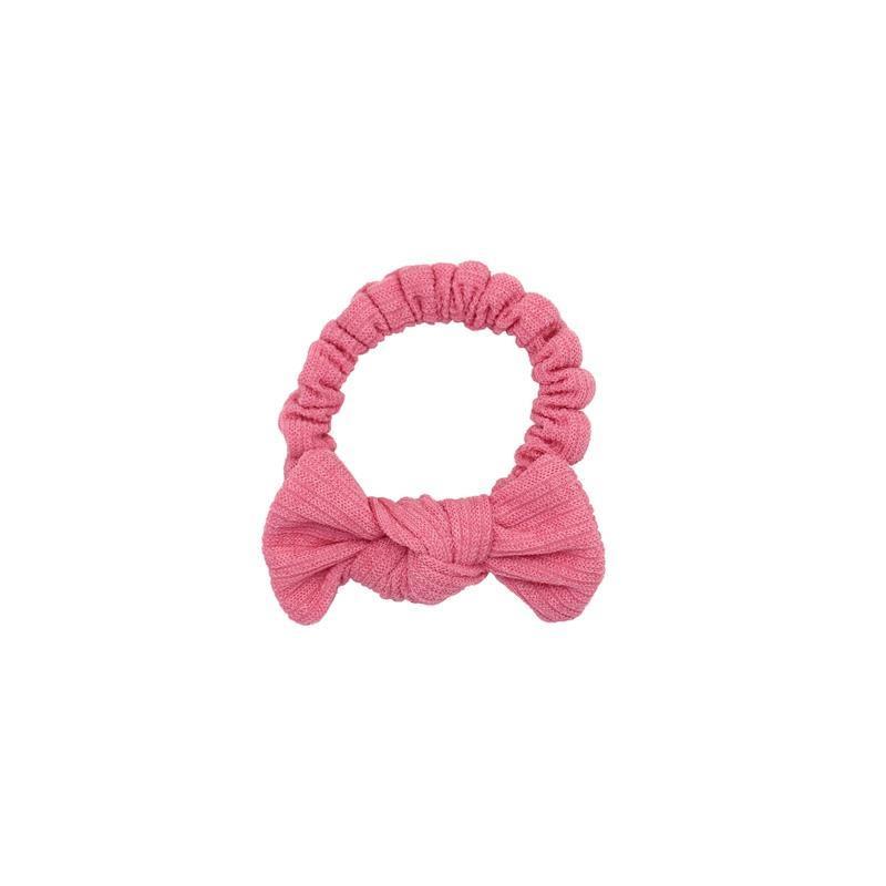 Cute Candy-Colored Bow Pleated Hair Tie Women's Japanese Tie Hair Ponytail Headtie Net Red Everything With Foreign Style Scrumps Item Picture