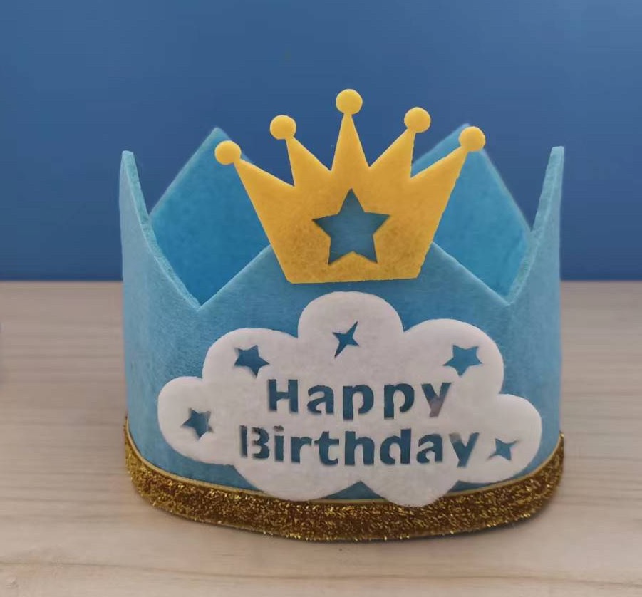 Non-Woven Birthday Crown Birthday Party Dress-Up Supplies 1 details Picture