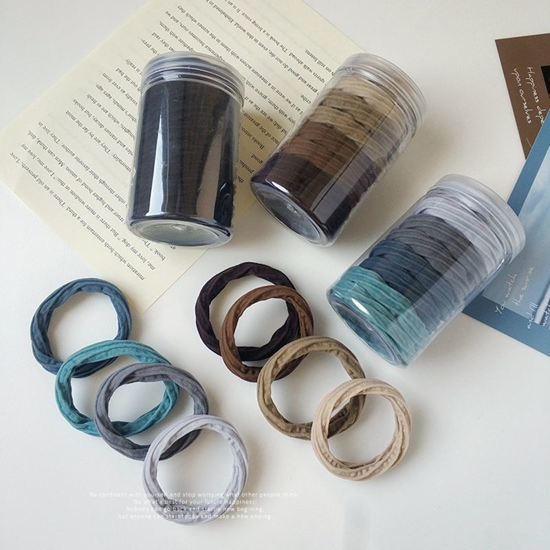 High Elastic Band Women's Hair Tie Without Hair Damage Thick Adult Scrunchie Canned Seamless Hair Cord Simple Headwear Item Picture
