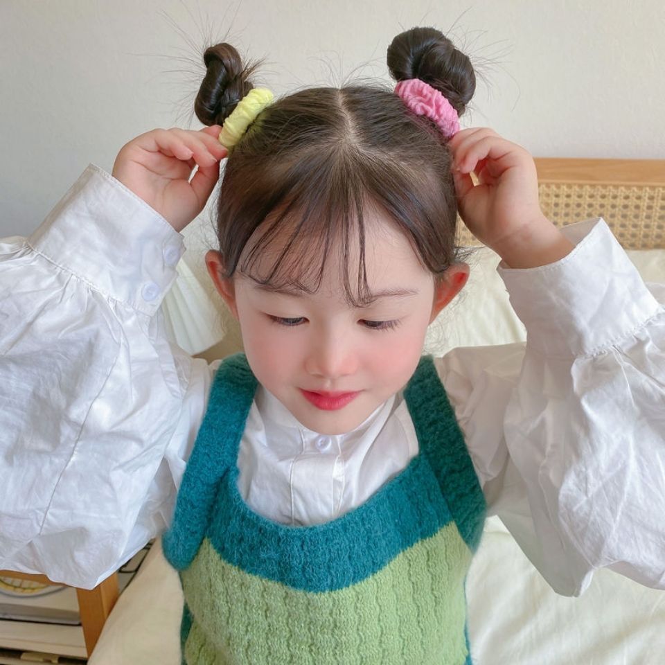 Children High Elastic Durable Does Not Hurt Hair Elasticity Good Rubber Band Hair Band Girls Tie Hair Rope Children Holster details Picture