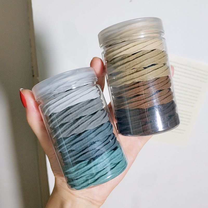 High Elastic Band Women's Hair Tie Without Hair Damage Thick Adult Scrunchie Canned Seamless Hair Cord Simple Headwear undefined