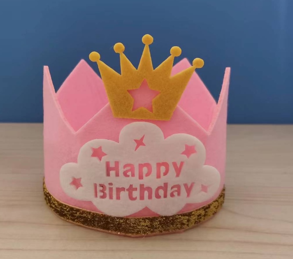 Non-Woven Birthday Crown Birthday Party Dress-Up Supplies 1