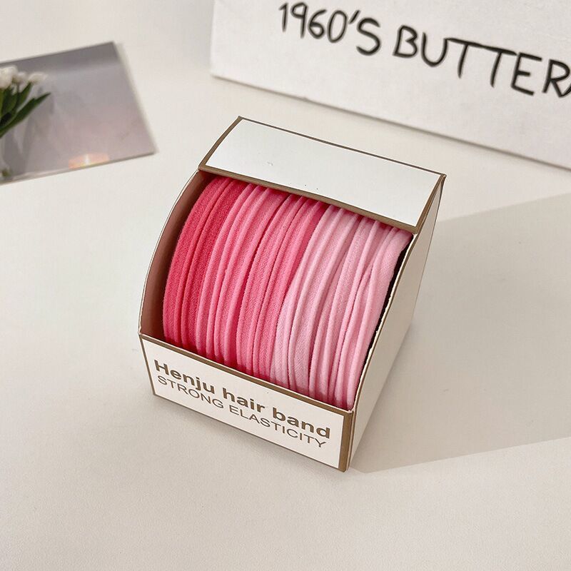 High Profile Level Gradient Scrunchie Japanese Hair Tie Does Not Hurt Hair Elastic Band Tight Ins Wind Tie Academy Wind High Bounce undefined
