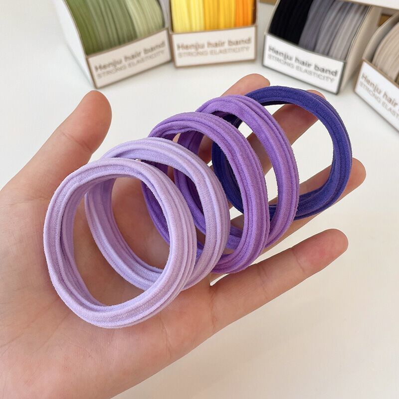 High Profile Level Gradient Scrunchie Japanese Hair Tie Does Not Hurt Hair Elastic Band Tight Ins Wind Tie Academy Wind High Bounce Application Scenario