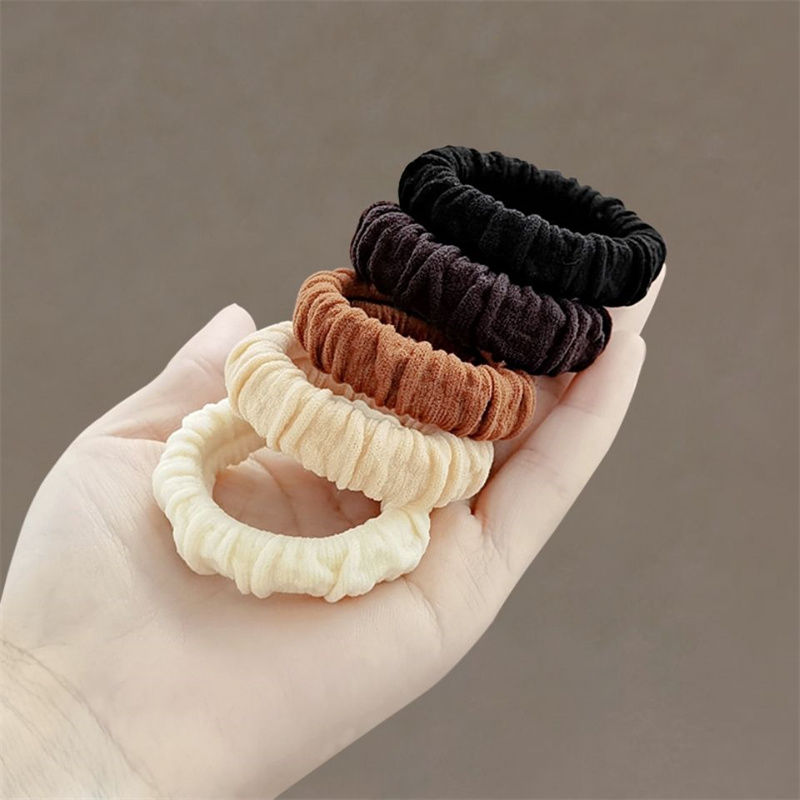 High Elastic Durable Cute Ball Hair Circle Headdress Women Simple Hair Does Not Hurt Hair Tie Hair Band Temperament Headstring Jewelry Application Scenario