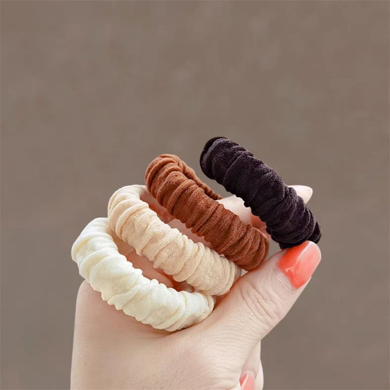 High Elastic Durable Cute Ball Hair Circle Headdress Women Simple Hair Does Not Hurt Hair Tie Hair Band Temperament Headstring Jewelry Item Picture