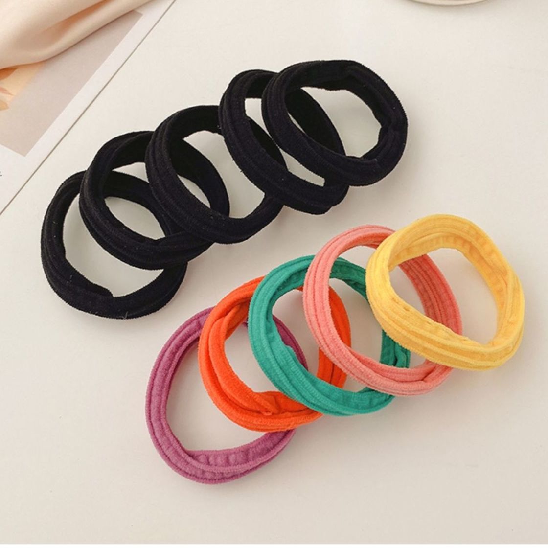 Traceless Head Rope 2021 New Hair Circle Hair Rope Rubber Band Female Tie Hair Does Not Cut Hair Does Not Hurt Children Bun Head