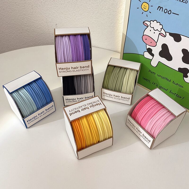 High Profile Level Gradient Scrunchie Japanese Hair Tie Does Not Hurt Hair Elastic Band Tight Ins Wind Tie Academy Wind High Bounce details Picture