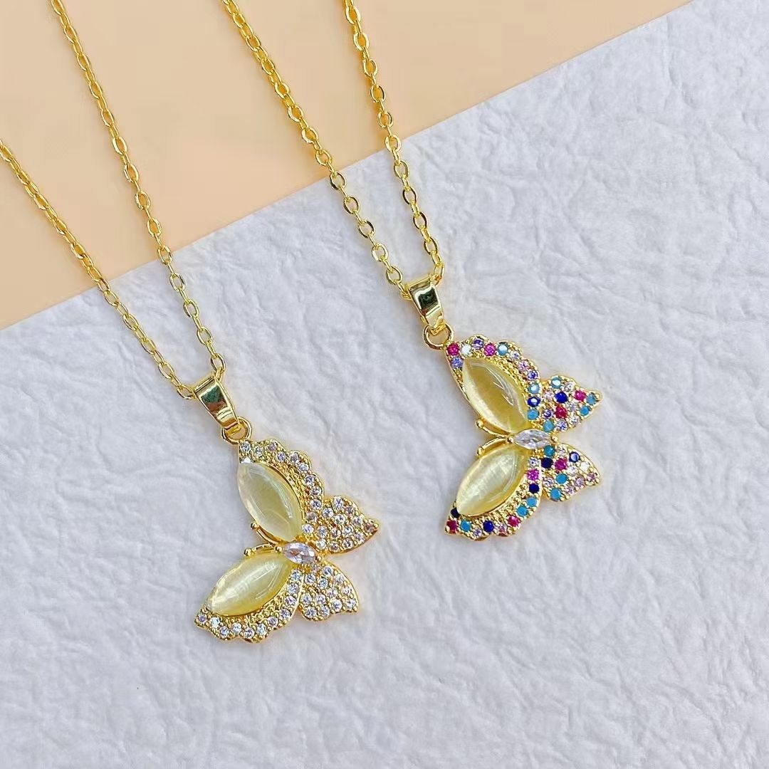 2022 New Moissanite necklace, women's collarbone chain, 18K gold pendant, exquisite and niche, fashionable couple and best friend gift details Picture