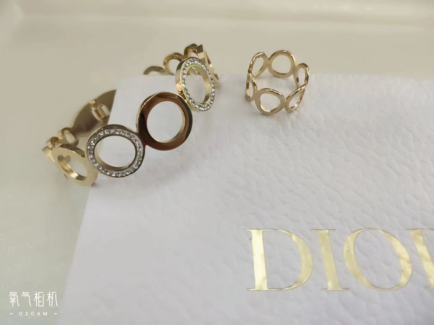 A niche design bracelet with a ring, a titanium steel non-fading jewelry for women, 2022 new style. A summer gift for your best friend Item Picture