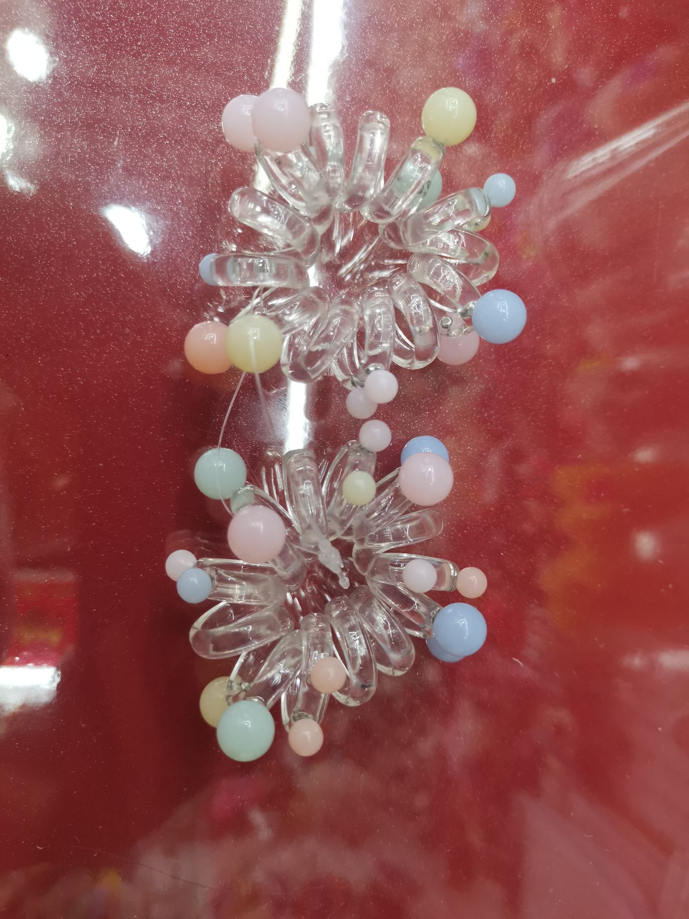 Transparent bracelet set jelly beads