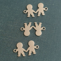 Cross-border new fashion boy pendant Titanium steel stainless steel gold-plated accessories ins small crowd doll bracelet female
