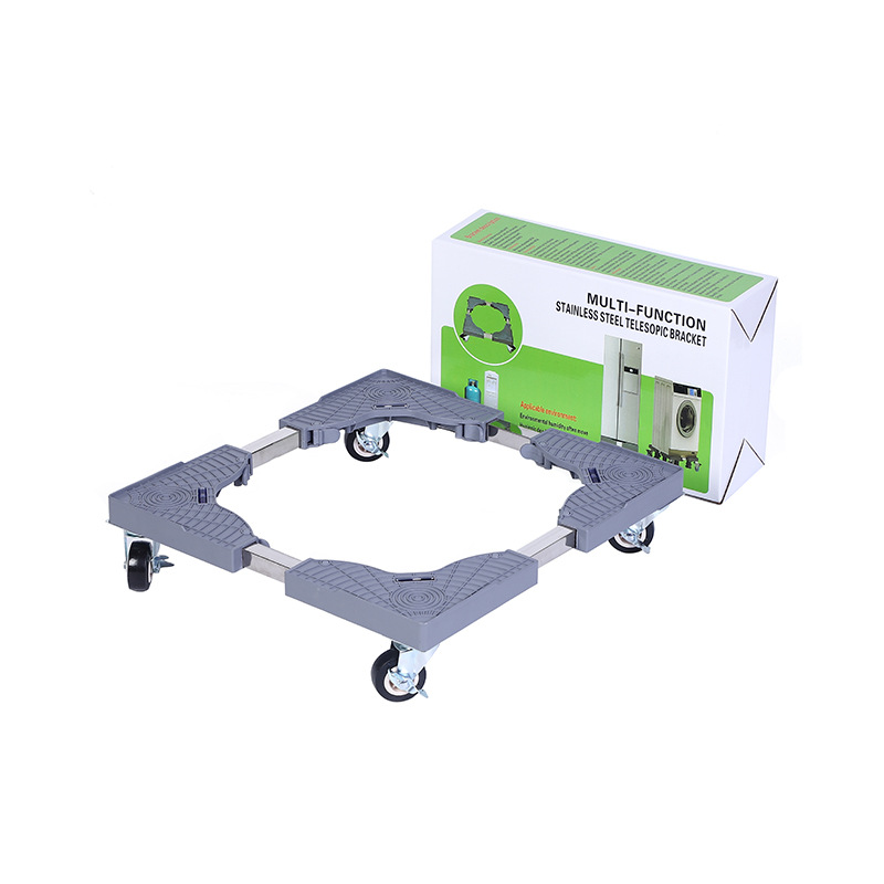 Stainless steel washing machine base pulley with stand