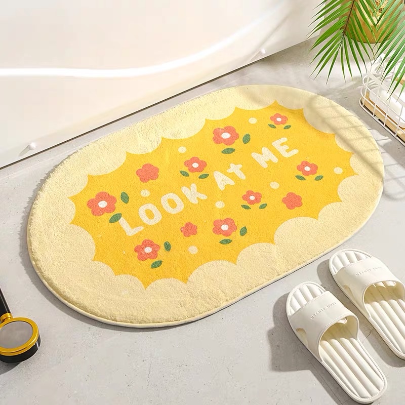 Toilet toilet absorbent floor mat mat bathroom toilet non-slip mat entry entry