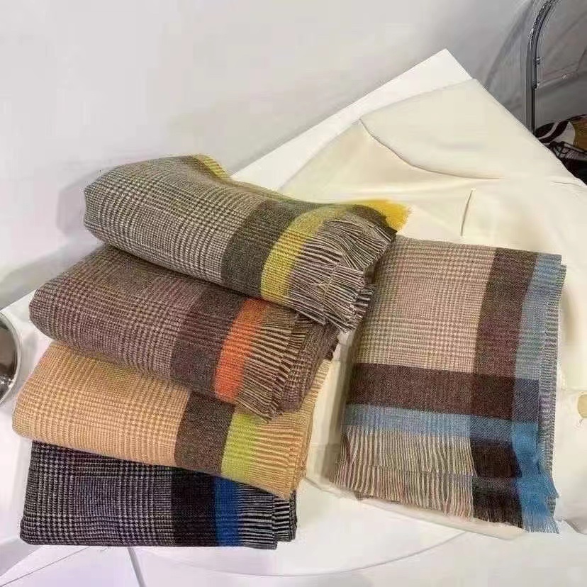 A New Fashion Bombshell Yarn-Dyed Plaid Scarf Is On Sale Specification drawing